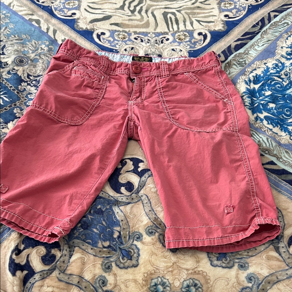 POLO JEANS RALPH LAUREN Dusty Rose Cargo Shorts, Size 6. Excellent Condition.